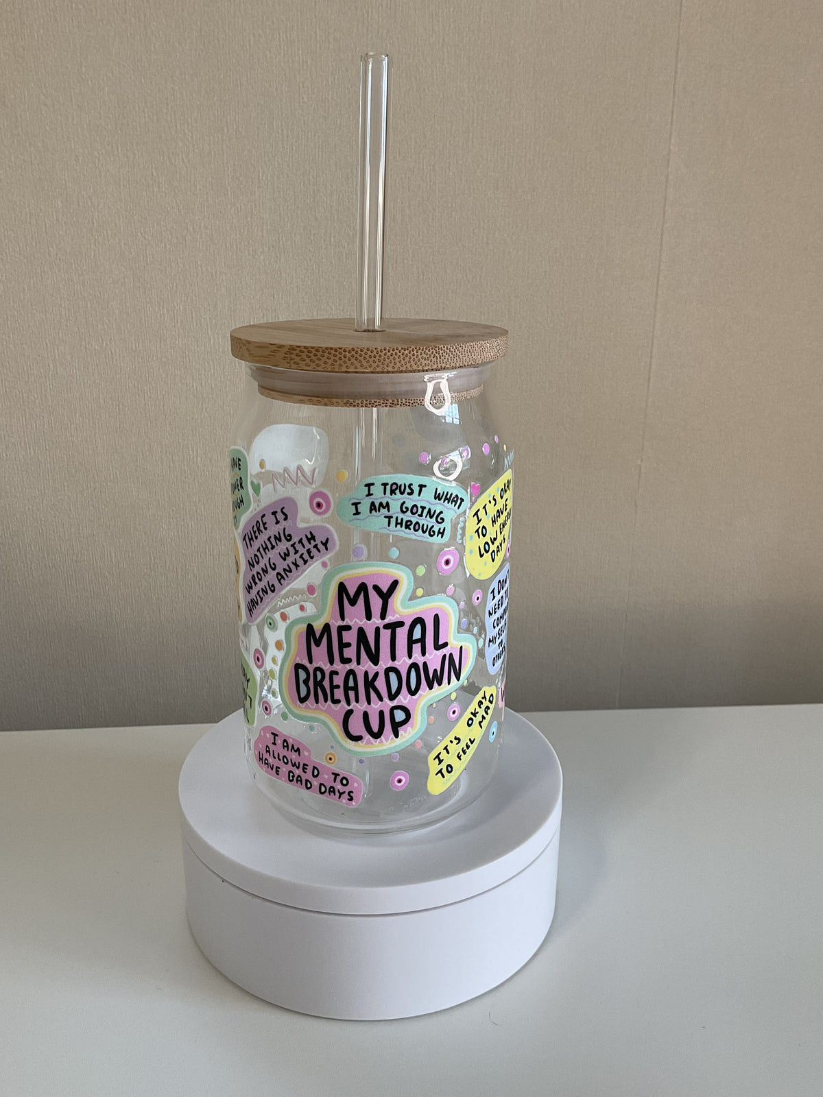 My mental breakdown cup - Libbey glass