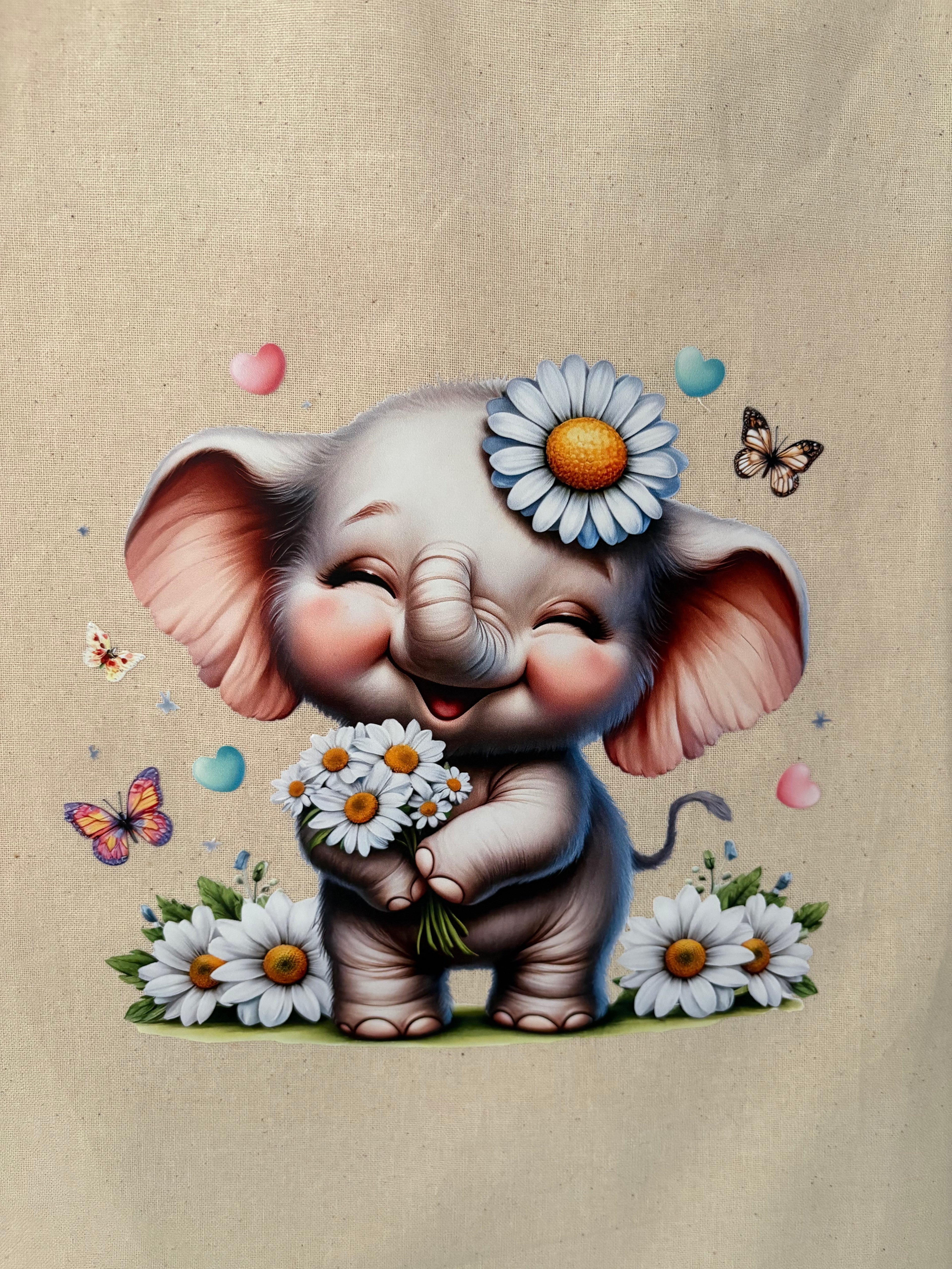 Cute Elephant Tote Bag