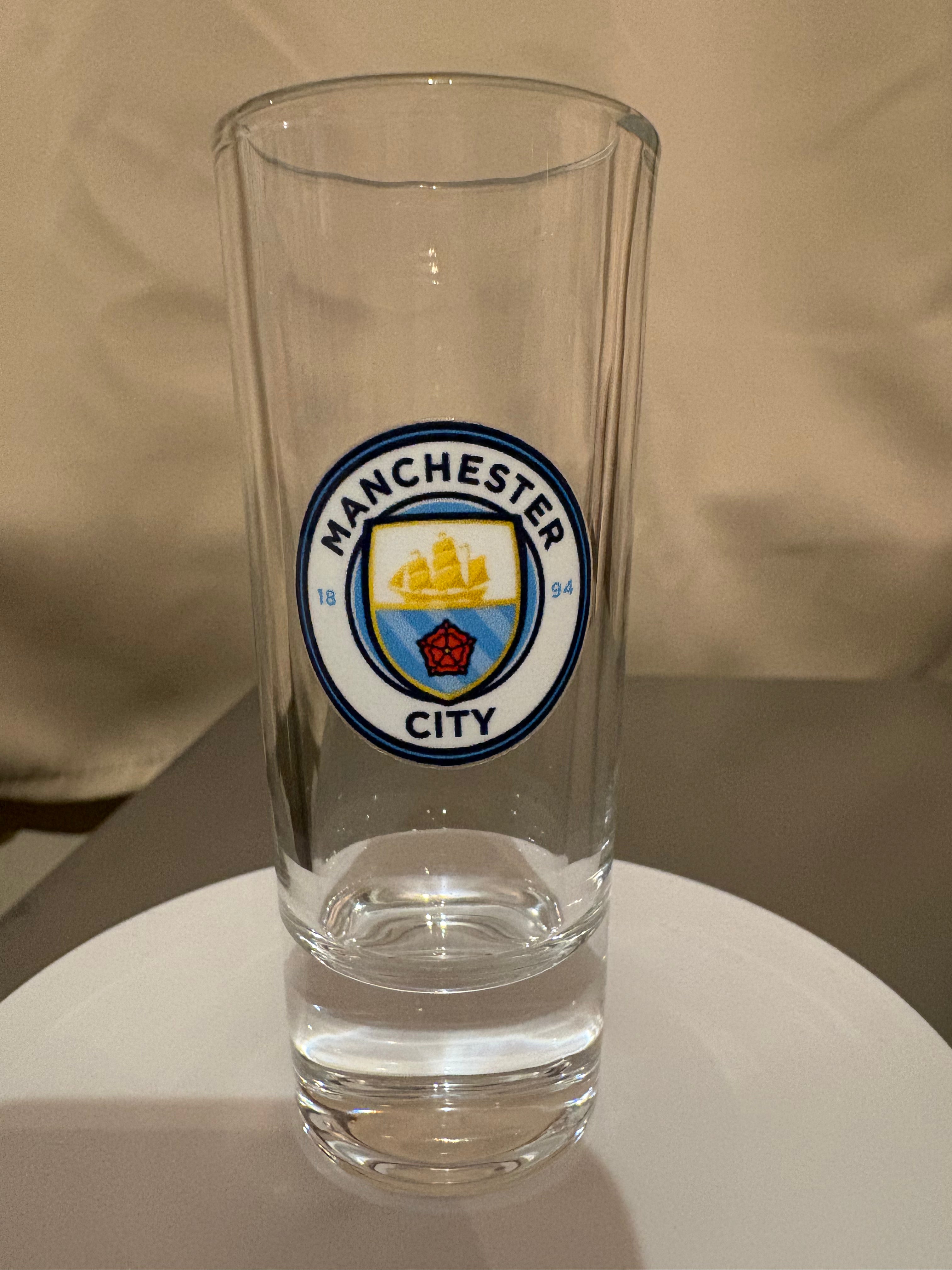 Man City Shot Glass