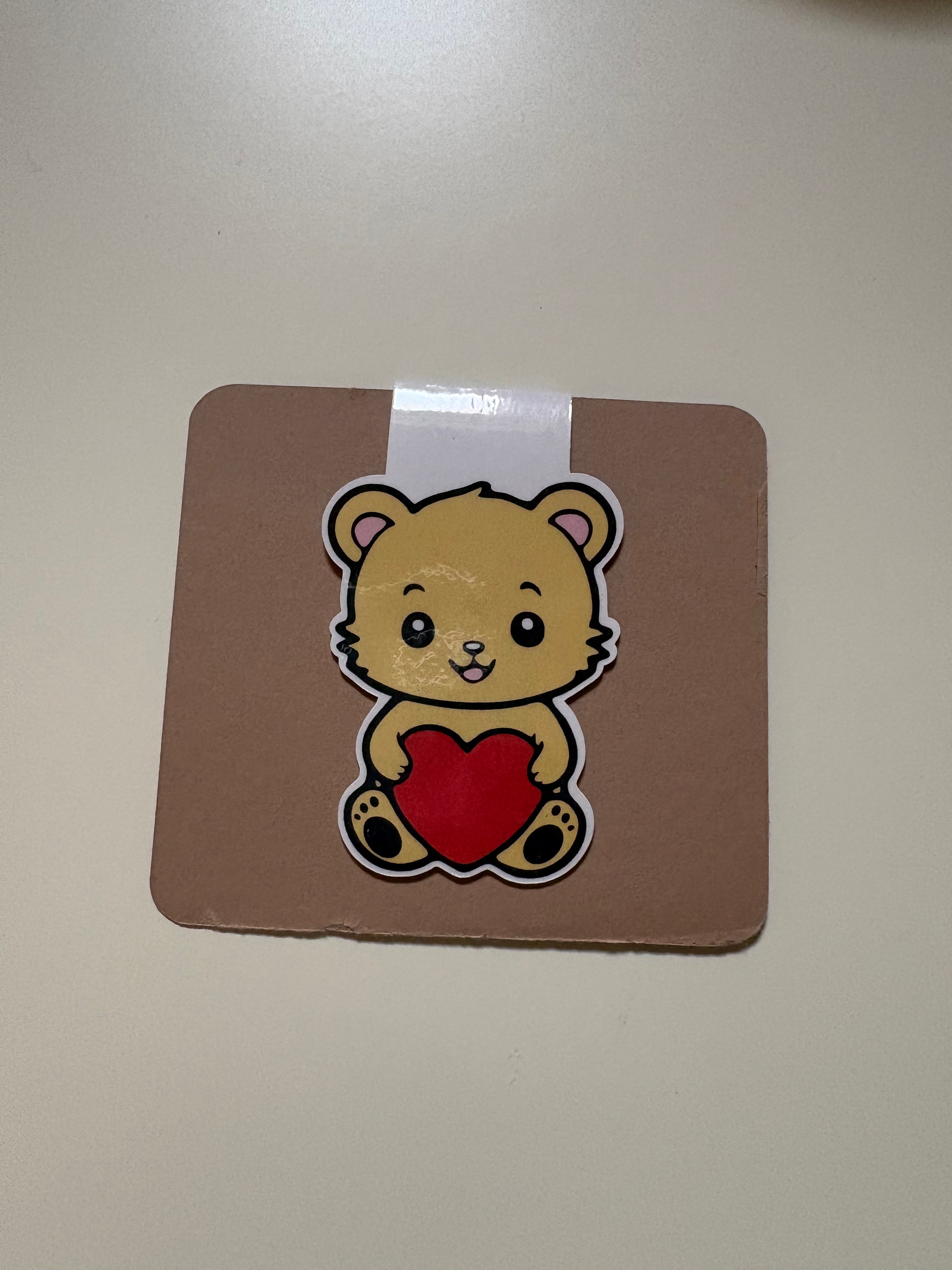 Teddy bear magnetic bookmark