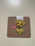 Dog - magnetic bookmark