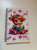 Highland cow notebook