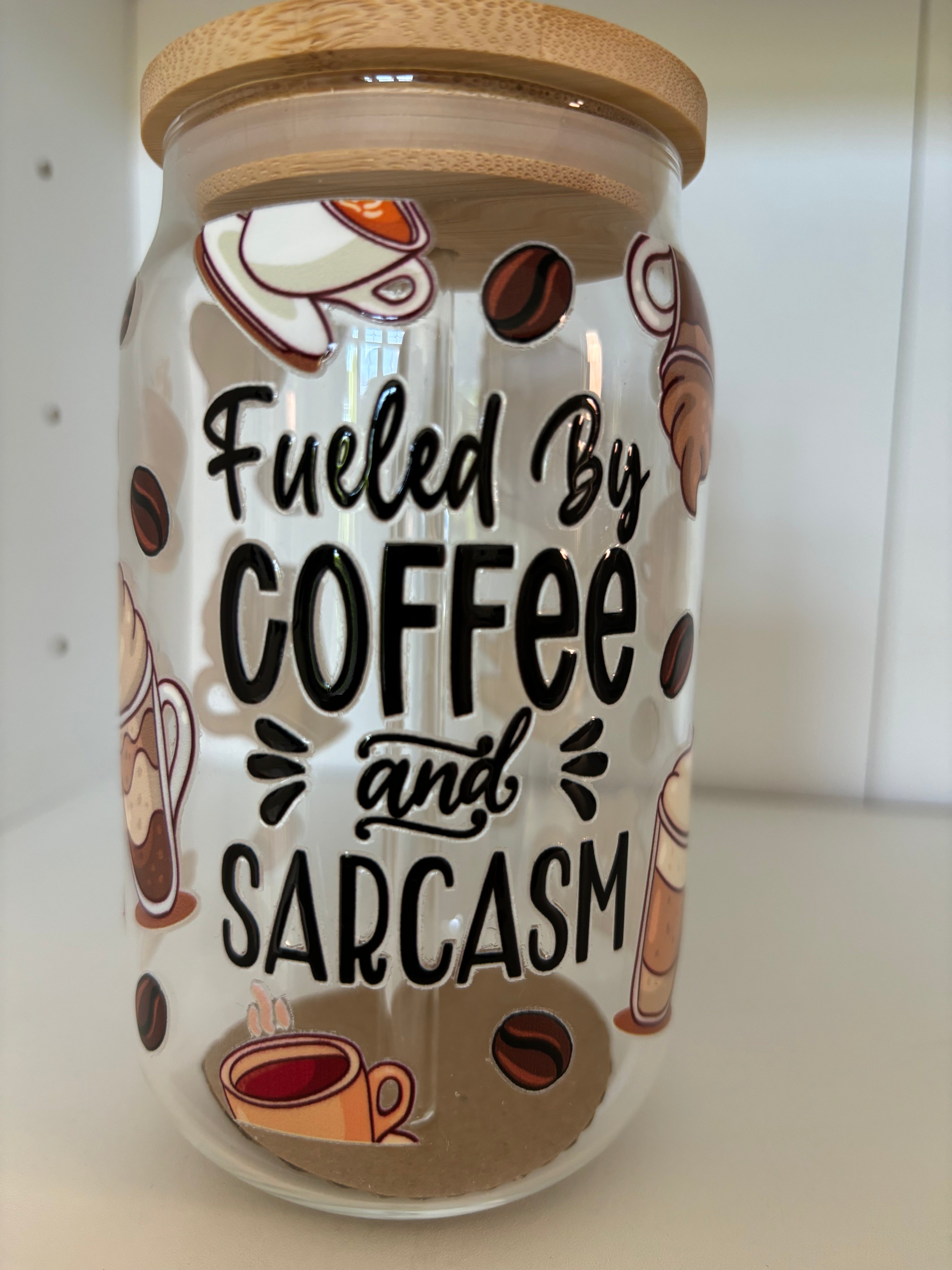 Fueled by coffee & sarcasm - libbey glass